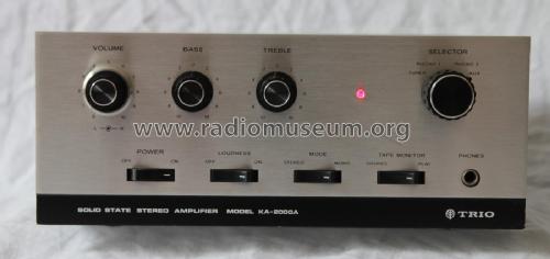 Solid State Stereo Amplifier KA-2000A; Kenwood, Trio- (ID = 2325669) Ampl/Mixer