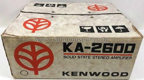 Solid State Stereo Amplifier KA-2600; Kenwood, Trio- (ID = 2503894) Ampl/Mixer