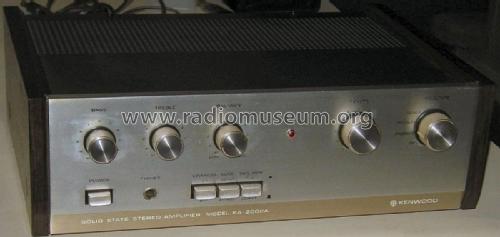 Solid State Stereo Amplifier KA-2002A; Kenwood, Trio- (ID = 2503949) Ampl/Mixer