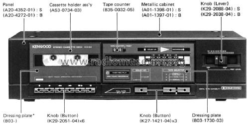 Stereo Cassette Deck KX-34; Kenwood, Trio- (ID = 1635205) R-Player