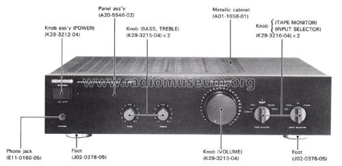 Stereo Integrated Amplifier KA-550D; Kenwood, Trio- (ID = 2327804) Ampl/Mixer