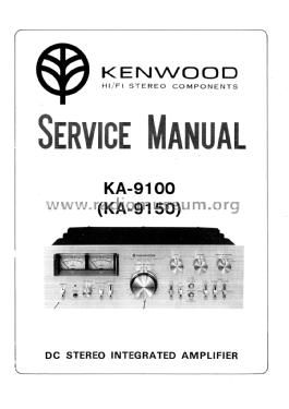 Stereo Integrated Amplifier KA-9150; Kenwood, Trio- (ID = 1958152) Ampl/Mixer
