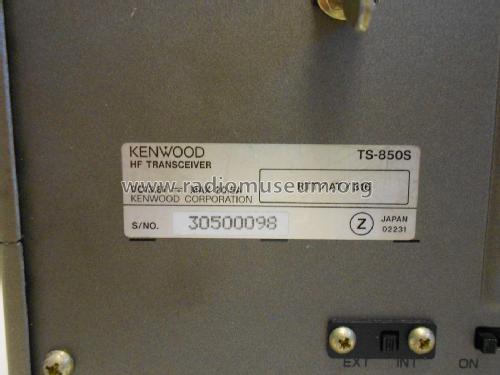 TS-850S; Kenwood, Trio- (ID = 2244618) Amat TRX