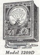 Volt-Ohm-Milliammeter 1209D; Triplett Electrical (ID = 207087) Equipment