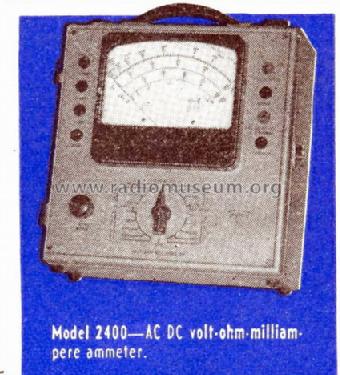 AC DC Volt-Ohm-Milliammeter 2400; Triplett Electrical (ID = 1145891) Equipment