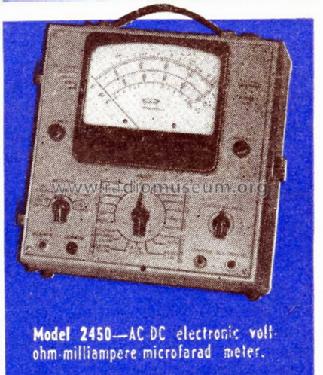 Electronic Multimeter 2450; Triplett Electrical (ID = 1145897) Equipment