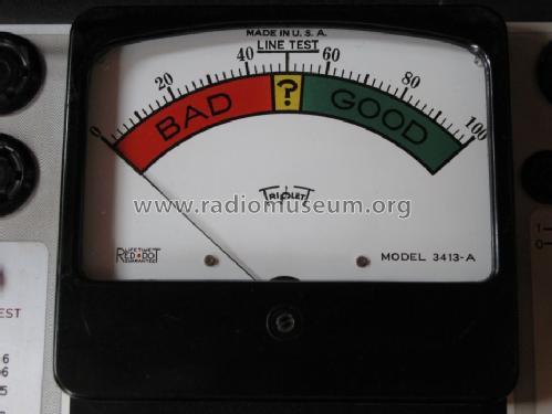 Tube Tester 3413-A; Triplett Electrical (ID = 541954) Equipment