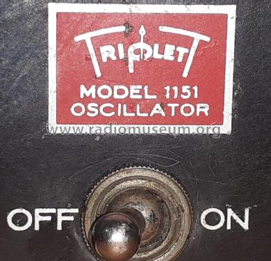 All-Wave Oscillator 1151; Triplett Electrical (ID = 2581228) Equipment
