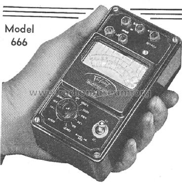 Pocket Volt-Ohm-Milliammeter 666; Triplett Electrical (ID = 583158) Equipment