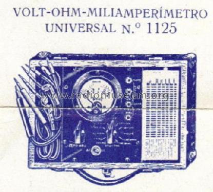 Universal Volt-Ohm-Milliammeter 1125; Triplett Electrical (ID = 919092) Equipment