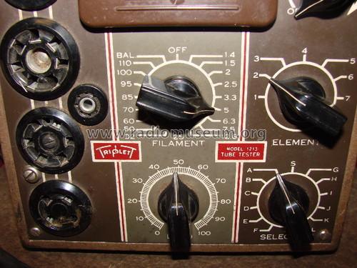 Tube Tester 1213; Triplett Electrical (ID = 1267567) Equipment