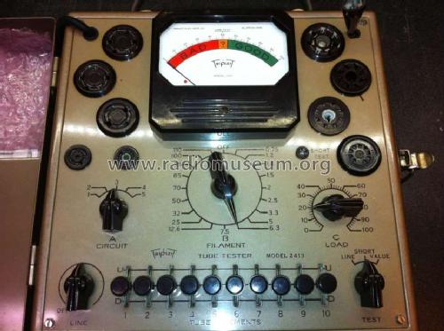 Speed-Chek Tube Tester 2413; Triplett Electrical (ID = 1497316) Equipment