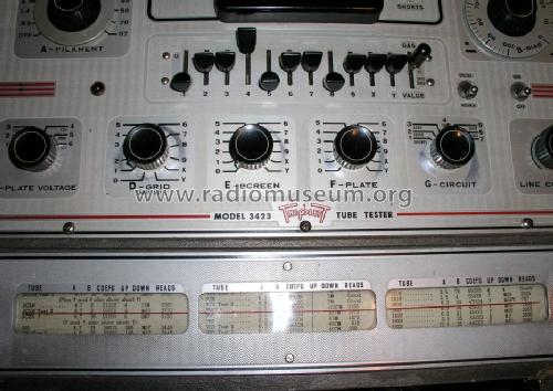 Tube Tester 3423; Triplett Electrical (ID = 1182128) Equipment