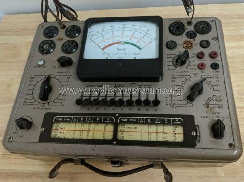 Tube Tester with Volt-Ohm-Milliammeter 3480; Triplett Electrical (ID = 2648553) Equipment