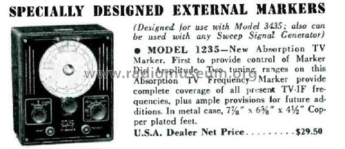 TV F. M. Marker Model 1235; Triplett Electrical (ID = 2669418) Equipment