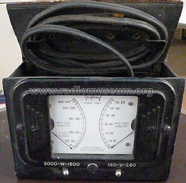 Volt- and Wattmeter 2002; Triplett Electrical (ID = 630479) Equipment