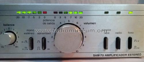 Amplificador Estéreo SAM-70; Trono; Castelar (ID = 1712093) Ampl/Mixer