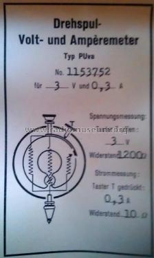 Drehspul Volt- und Amperemeter Typ PUva; Trüb, Täuber & Co. (ID = 2412151) Equipment