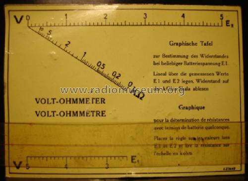 Volt-Ohmmeter ; Trüb, Täuber & Co. (ID = 145544) Equipment