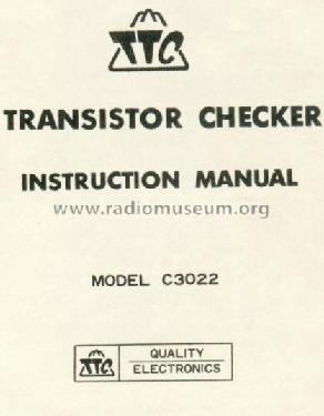 Transistor-Tester C-3022; TTC Quality (ID = 761720) Equipment