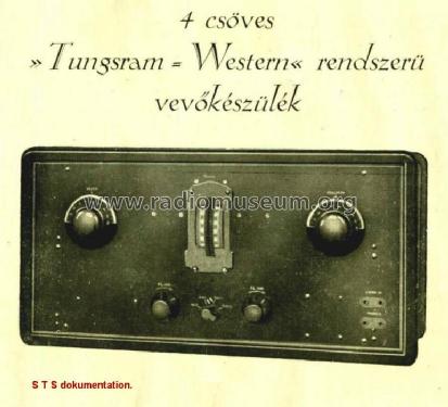 Tungsram-Western 4 csöves; Tungsram; Budapest (ID = 528753) Radio
