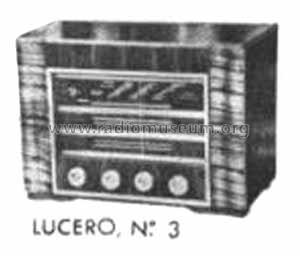 Lucero 3 Ch= T-1552; Tungsram Radio S.L. (ID = 1465634) Radio