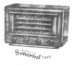 Señorial T-664A; Tungsram Radio S.L. (ID = 1465659) Radio