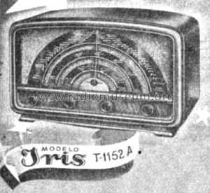 Iris T-1152A; Tungsram Radio S.L. (ID = 1465658) Radio