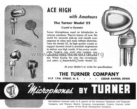 22 D ; Turner Co. The; (ID = 1802832) Microphone/PU