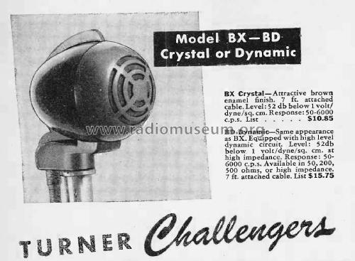 Challenger BX Crystal Microphone; Turner Co. The; (ID = 2498143) Microphone/PU