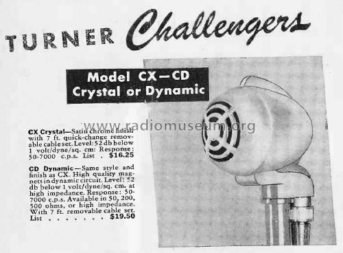 Challenger CD Dynamic Microphone; Turner Co. The; (ID = 2498149) Microphone/PU