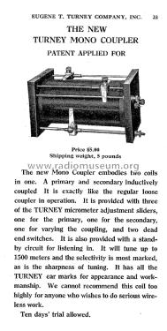 Turney Mono Coupler ; Turney, Eugene T., (ID = 1861407) mod-pre26