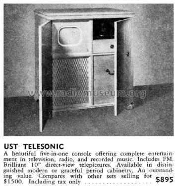 UST Telesonic ; U. S. Television; (ID = 1250279) TV Radio