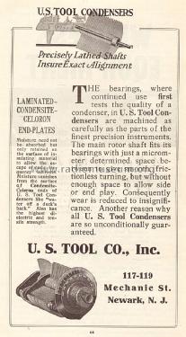 Condenser Model 8 and Model 9 ; U.S.Tool Co Inc, (ID = 1728416) Radio part