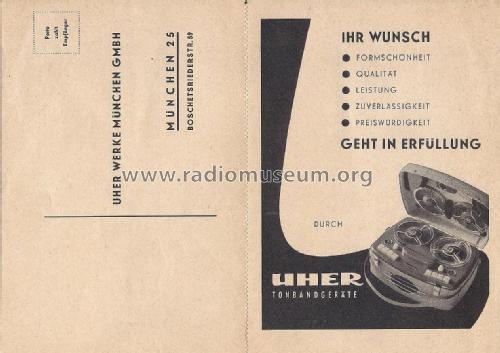 95L; Uher Werke; München (ID = 2618593) R-Player