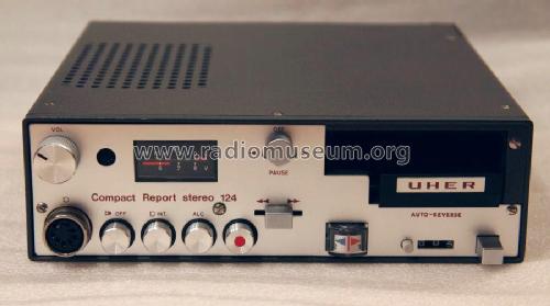 Compact Report stereo 124; Uher Werke; München (ID = 1821713) R-Player