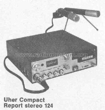 Compact Report stereo 124; Uher Werke; München (ID = 380562) R-Player