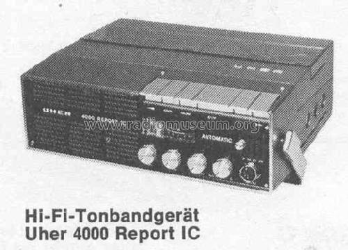 Report 4000 IC; Uher Werke; München (ID = 380777) R-Player