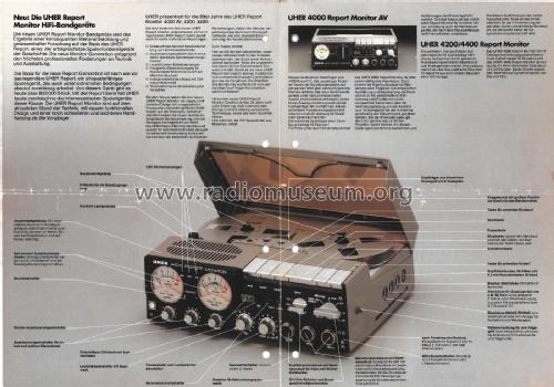 Report Monitor 4400; Uher Werke; München (ID = 3171568) Sonido-V