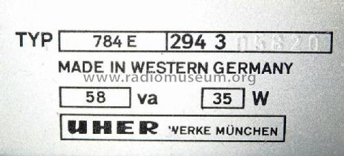 Royal Stereo 784 e; Uher Werke; München (ID = 669198) R-Player