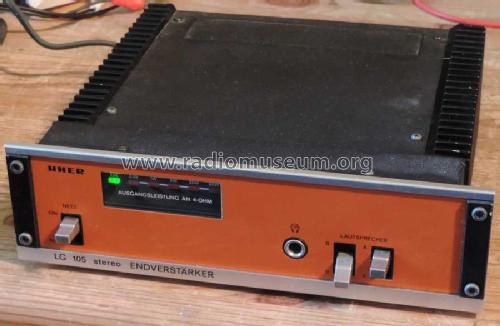 Stereo-Endverstärker LG105; Uher Werke; München (ID = 1599802) Ampl/Mixer