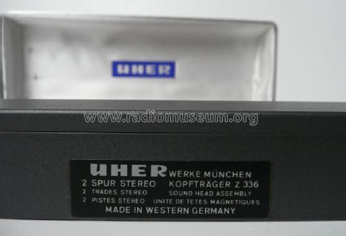 Tonkopfträger Halbspur Stereo Z 336; Uher Werke; München (ID = 1236352) Microphone/PU