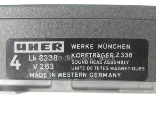 Tonkopfträger Viertelspur Stereo Z 338; Uher Werke; München (ID = 1955806) Microphone/PU