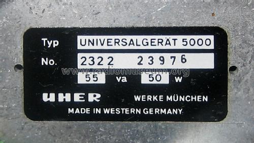 Universalgerät 5000; Uher Werke; München (ID = 1170691) R-Player