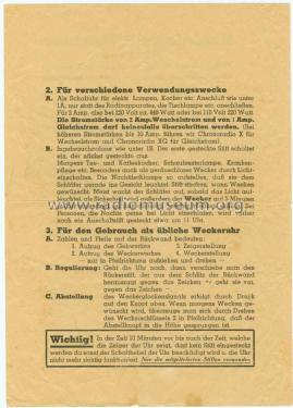 Chronoradio Type II Radio-Programmuhr Schaltuhr Nr. 5365/II; Uhrenfabrik Müller & (ID = 1953475) Diversos