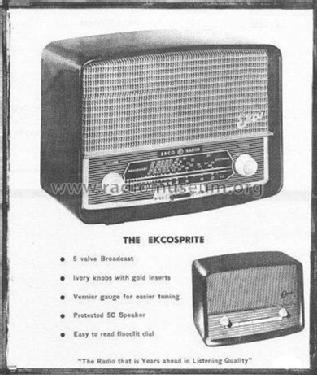 Ekco Sprite RCX; Ultimate-Ekco N.Z. (ID = 1939163) Radio