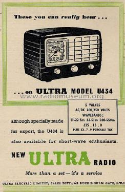 U 434; Ultra Electric Ltd.; (ID = 1162685) Radio