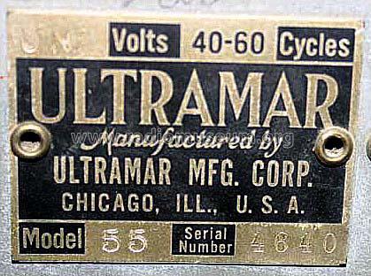 55 ; Ultramar Mfg. Corp. (ID = 467423) Radio