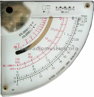 Analog-Multimeter UM201E; Ultron-Elektronik (ID = 1567146) Ausrüstung