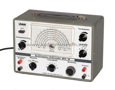 Hochfrequenz-Prüfsender HPG-18; Ultron-Elektronik (ID = 2978108) Ausrüstung